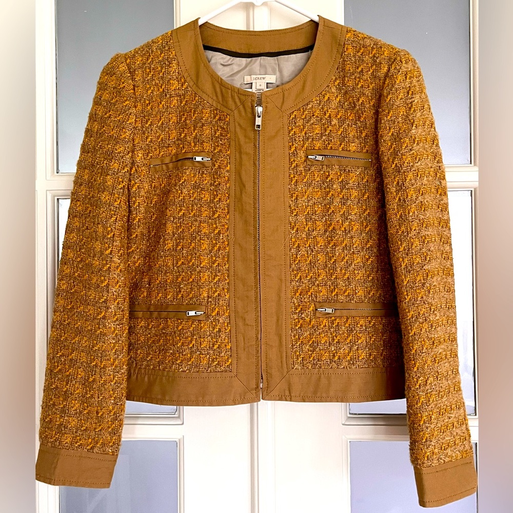 JCrew Honey Tweed Cropped Jacket